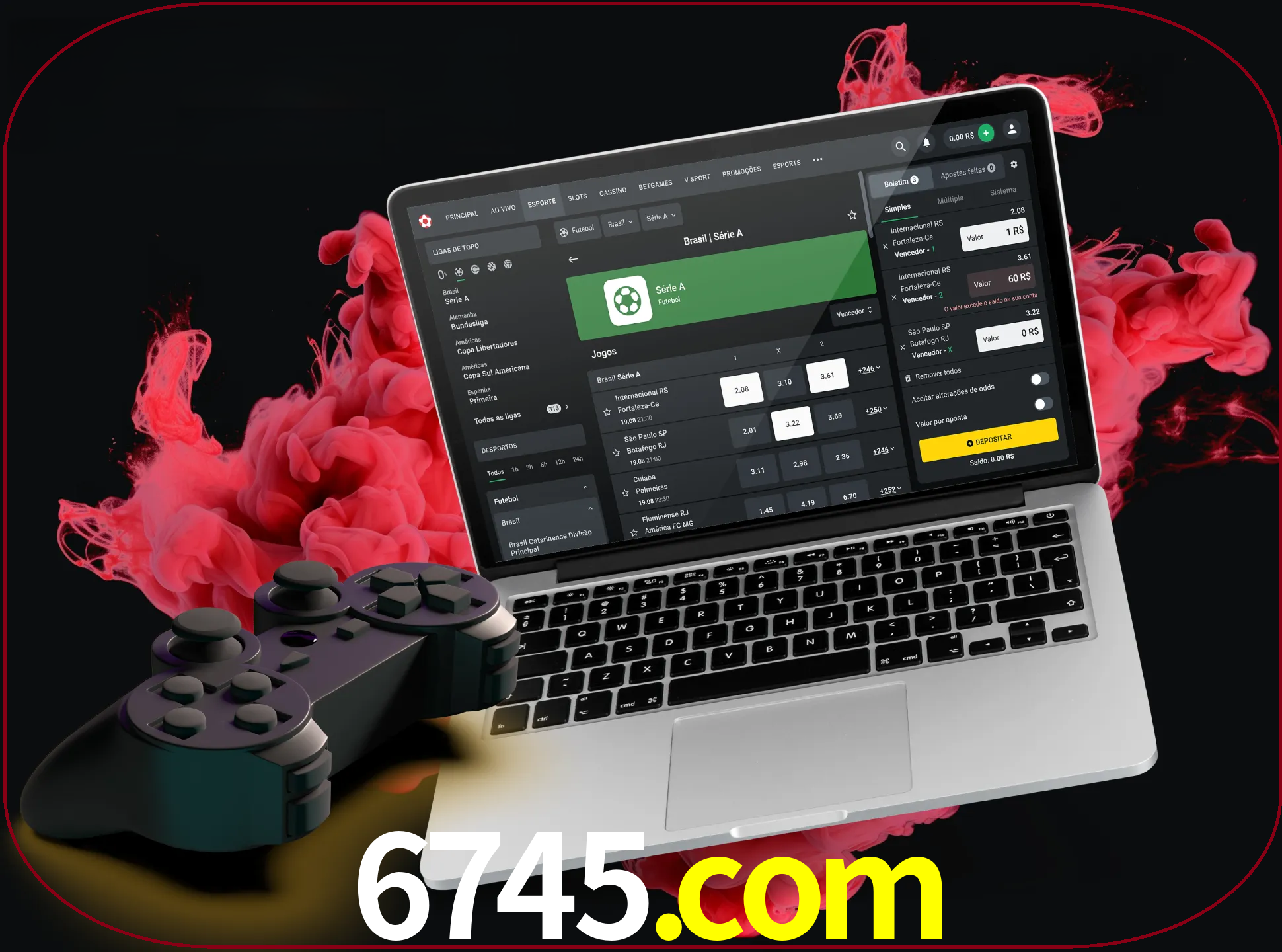 Visite a secção especial de jogos de vídeo em 6745 para descobrir em que jogos pode apostar e ganhar muito dinheiro.